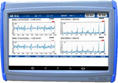 China FFT Spectrum RMS ASL Dual Channel Wave Acoustic Emission Valve Leakage Detector for sale