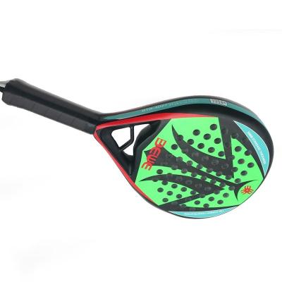 China Carbon/Fiberglass Frame + Soft EVA Core Wholesale Soft Customized 17 Degree EVA 12k Carbon Paddle Tennis Racket for sale