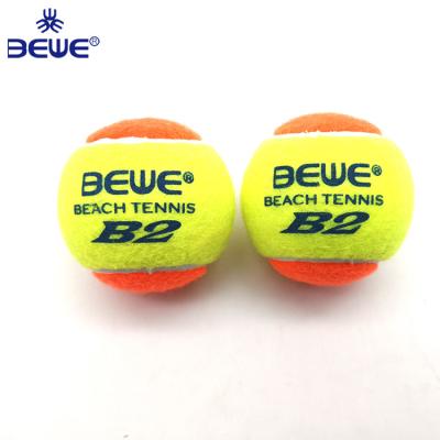 China Wholesale Custom Polyester Natural Rubber Beach Tennis Balls With Logo for sale