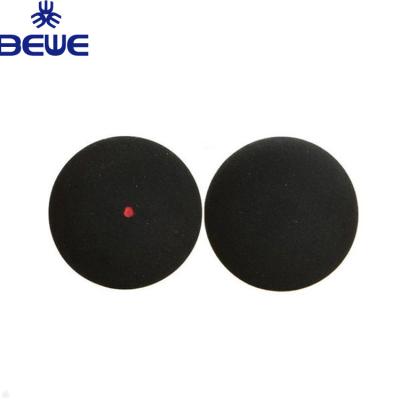 China Professional wholesale rubber black squash ball with red dot BSB-1001 for sale