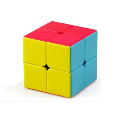 China 5 Color 5x5x5cm 2 Simple Educational Plastic Folding Magic Cube Solid Colored 2x2x2 Layers for sale