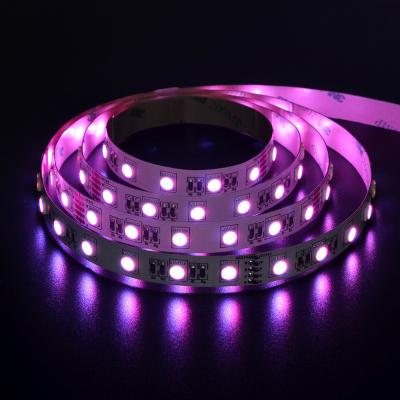 China Warehouse Strip Light Profile Smart 20M 96LED/M Dreamcolor RGB 5In1 5050 SMD LED Waterproof Colorful Strip Light for sale