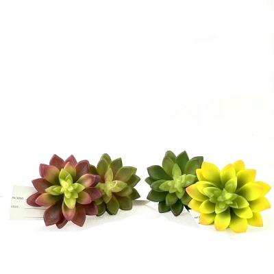 China Decoration specializing in the production of plastic succulent plants artificial lifelike natural appearance touch single branch for sale