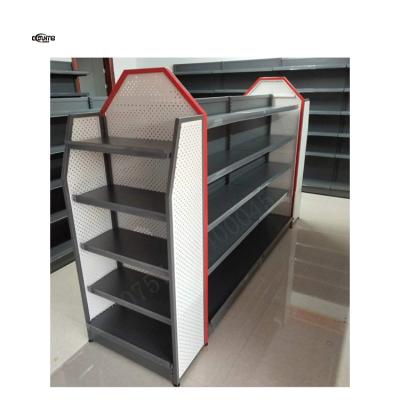 China Double sided the latest design supermarket rack shelves 2022 modern shelves for sale