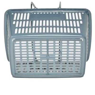 China 1) Supermarket 2)Wholesale Supermarket Factory Price Stores Shopping Basket Soft Plastic Blue Basket for sale