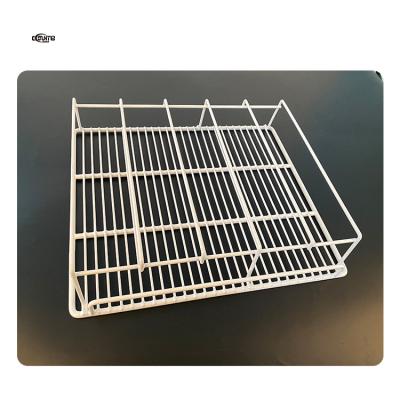 China Commercial Fridge Beverage Spacer Wire Shelf Beverage Mesh Display Shelves For Fridge for sale