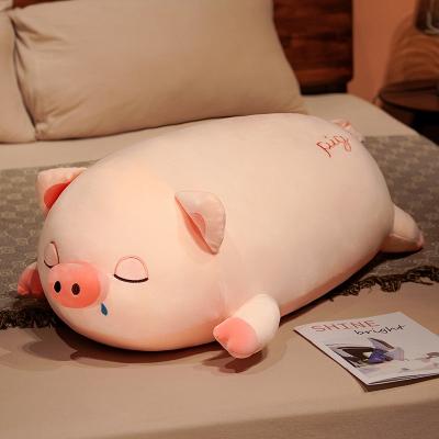 China Cartoon Toy Holiday Gifts Beautiful Design Suitable For Adults And Baby Cute Pig Kids Large Cartoon Pillow for sale