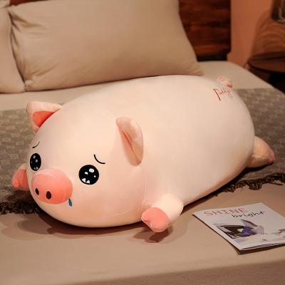 China Cute Animal Cute Pig Big Baby Animal Cute Pig Toy Cartoon Pattern Crying Pillow Bedding For Better Sleep Pig for sale