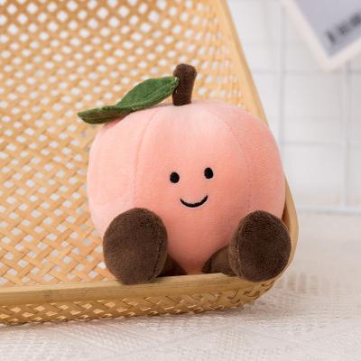 China Cartoon Toy Small Desk Ornament Decoration Cute Little Cartoon Fruit Plush Toy Cute Stuffed Fruit Toy for sale