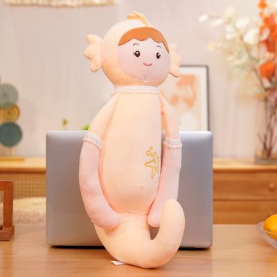 China Cartoon Toy Decompression Soporific Animal With Human Face Cartoon Seahorse Cute Plush Toy Sea Animal Pillow for sale