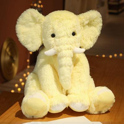 China Handmade Cartoon Elephant Cute Plush Toy Pillow Healing Small Animal Series Finest Fabrics Cartoon Elephant Toy Hug Healing Small Animal for sale