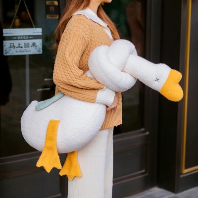 China Yangzhou 2022 Cartoon Toy Stuffed Custom Personalized Long Neck Plushie Goose Toys For Kid's Gifts for sale