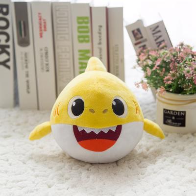 China Educational Plush Stuffed Toy Baby Cartoon Toy Singing Shark - Doll Fong Shark Plush Toy for sale