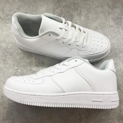 China Cushioning women's shoes fashion forces 1 outsole white rubber upper men's genuine leather low top branded high quality cut sneakers for sale