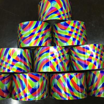 China PET Nail Art Rainbow Foil Stickers for sale