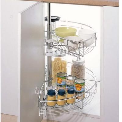 中国 Storage Loadable Kitchen Pull Out Basket Drawers Chrome Plated 400mm 販売のため