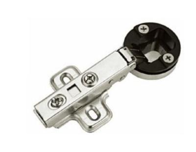 China Full Overlay Hydraulic Glass Cabinet Door Hinges Self Closing 105 Degree 35 Cup for sale