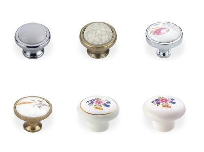 China Decorative Kitchen Cabinet Knobs , Zinc Alloy Furniture Drawer Knobs for sale