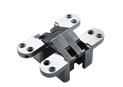 China Iron Cross Concealed Cabinet Door Hinges Nickel Plated With Stainless Steel Bearing for sale