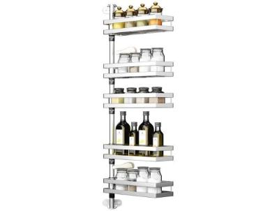 China Flexible Kitchen Cabinet Basket / Multi - Layers Kitchen Rotating Shelf For Spices for sale