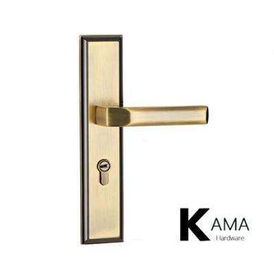 China 58mm Mortise Door Lock Handle For Bedroom Door Zinc Alloy Material for sale