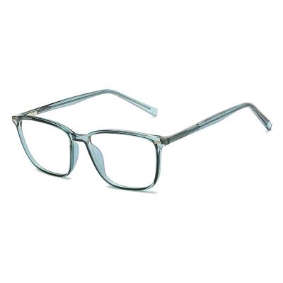 China Retro Hinge Square Computer Optical Frames Spring Glass Optical Frame Blue Light Blocking Glasses Frames for sale