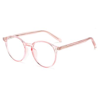 China Optical Frames Round Hinge Custom Computer Spring TR90 Blue Light Blocking Retro Glass Optical Frames Eyeglasses Glass Frames for sale