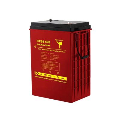 China KF6-400ah Marine Battery 6V420AH power tools golf car battery deel cycle for gel electric vehicle battery for sale