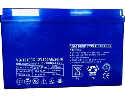 China Machine-out Long Life KF12v100 12V100ah AGM Solar Storage Batteries Lead Acid Battery For Solar Panel System Storage Battery for sale