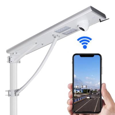 China Sports Stadiums Road Road Garden Office Residential LANDSCAPE KongFu-CCTV3 Super Brightness All In One Integrated Solar Street Light With Solar Cctv Camera Lampara Led Outdoor 50w 60w 80w for sale