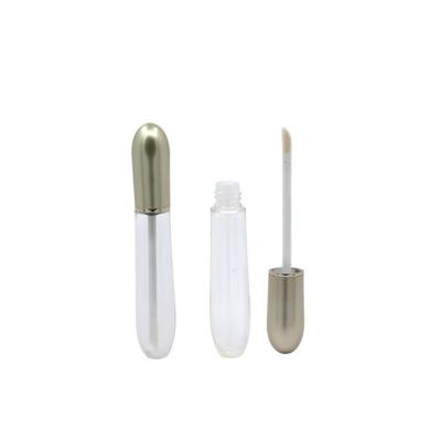 China Nice Custom Empty Lip Gloss Tube Lip Gloss Packaging OEM Square Gold Black Gold transparent 5Ml Gold Lipgloss Packaging Custom Lipglo for sale