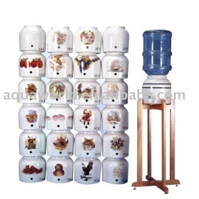 China Counter Ceramic Water Dispenser / Porcelain Water Dispenser for sale