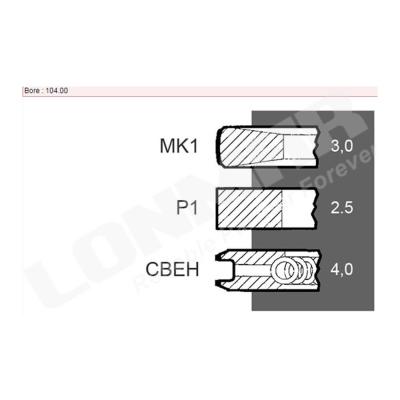 China Machinery Repair Shops Fiat Tractor Engine Piston Ring For New Holland for sale