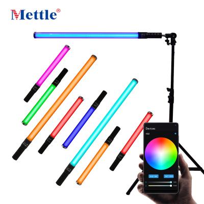 China Adjustable LED RGB Photographic Visual Photography Studio Tempurate Color Light Tube Handheld Stick for sale