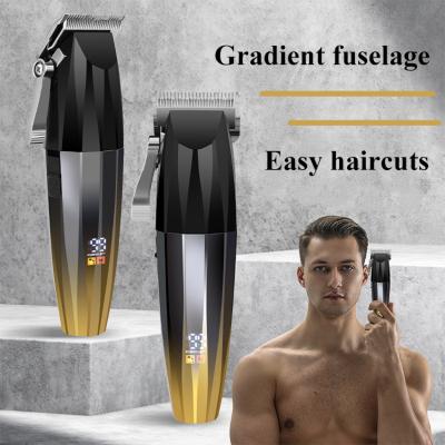 China Eco-friendly Professional Chargeable Hair Clippers Barber Hair Cut Machine Wireless T-Blade Trimmer Clippers For Sale for sale