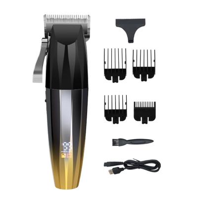 China Hot Selling Eco-friendly Electric LED Display Factory Price Rechargeable Men Professional Hair Clippers Trimmer for sale