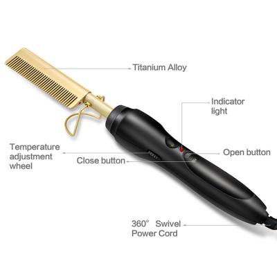 China Fashionable Wholesale Hot Hair Straightener Comb Electric Hair Straightener Comb for sale