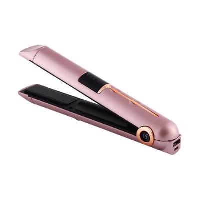 China Rechargeable Portable Cordless Hair Straightener Mini Hair Straightener Cordless Power Bank Function Hair Straightener for sale