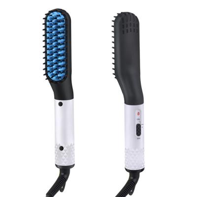 China This beard straightener will straighten your beard in a minute; 2020 New Product Beard Straightener For Ionic Mens Hair Brush Men Hair Straightener Good Quality for sale