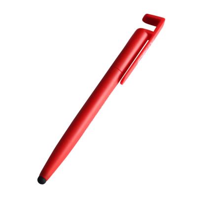 China Multifunctional Agriculture Stylus Pen Mobile Phone Screen Cleaner Red Custom Logo Creative Promotional Items Phone Holder for sale