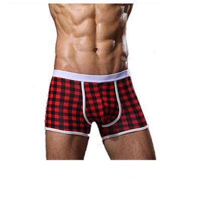 China Antibacterial Printed Cotton Thin Elastic Breathable Organic Custom Under Boxer Briefs Men for sale