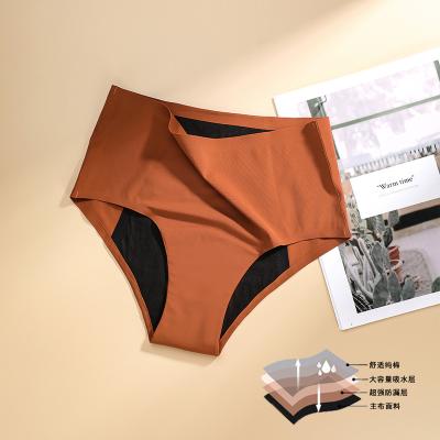 China Wholesale QUICK DRY Women Menstrual Sexy Underwear Panties Leak Proof Nylon Waterproof Plus Size Briefs Period Panties for sale