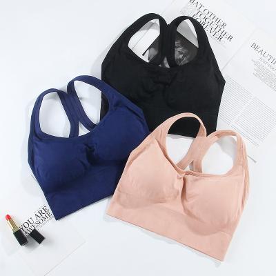 China 2021 Hot New Style Sexy Custom Adjustable Padded Seamless Women Breathable Sports Bra for sale