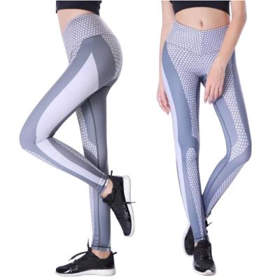 China 2021 Antibacterial Printed Yoga Pants Women Lift Up Gaiters Professional Running Tights Sports Gym Fitness Elastic Pants for sale