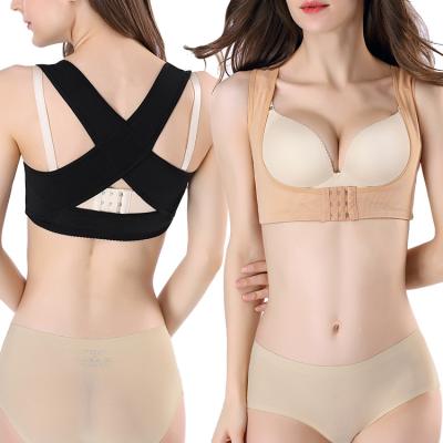 China Breathable Hot Sale Humpback Correction Belt Body Gather Breast Support And Plastic Top for sale