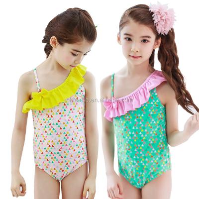 China Anti-UV Custom Design Kids Swimwear 2018 Kids Sportswear For Girls Print Pattern Swimwear And Beachwear Kids Bikini Yarn Free for sale