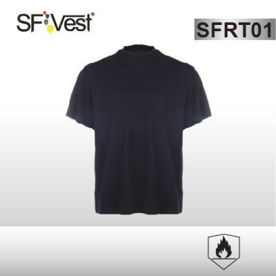 China Zwarte Vuurvaste Kleding/kledingst-shirt ENGELSE ISO 11612 EN 1149-5 NFPA 2112 van A1 B1 C1 Te koop