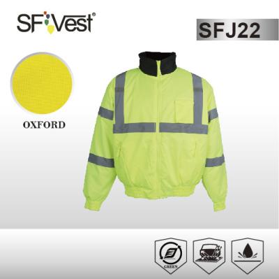 China Windbreak protective workwear waterproof Reflective Safety Jacket ANSI/ISEA 107-2010 for sale