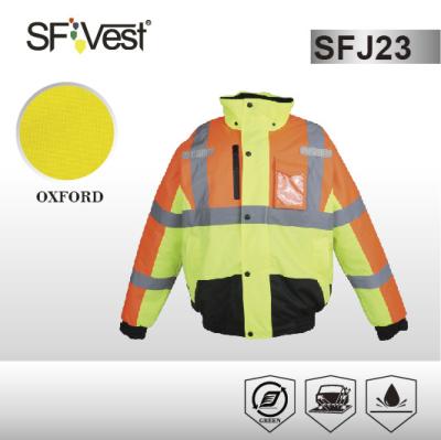 China Polyester-Oxfords ANSI/ISEA 107-2010 Sicht-Kleiderjacke hohe zu verkaufen