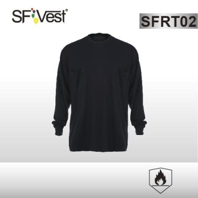 China Long sleeve t-shirt flame resistant apparel EN ISO 11612 EN 1149-5 , NFPA 2112 for sale